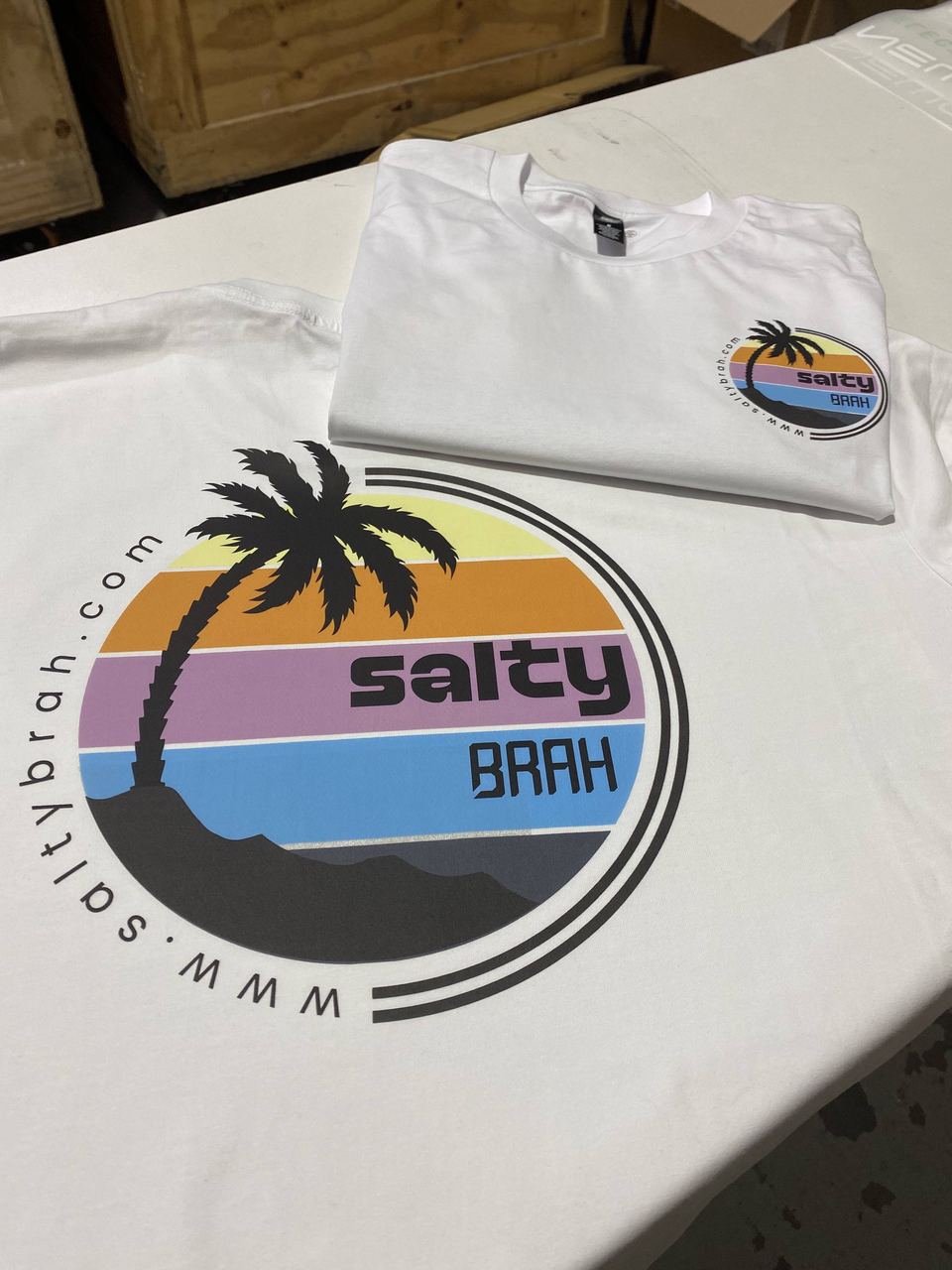 Full-colour DTF printed tees